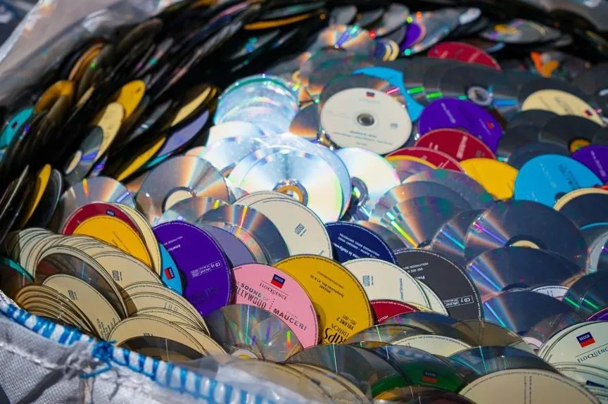 CD's ready for ethical disposing