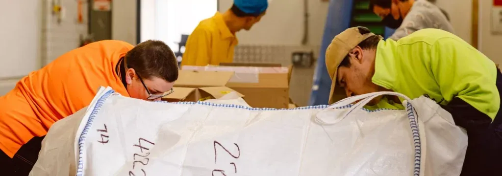 Hone supported employee working in the warehouse