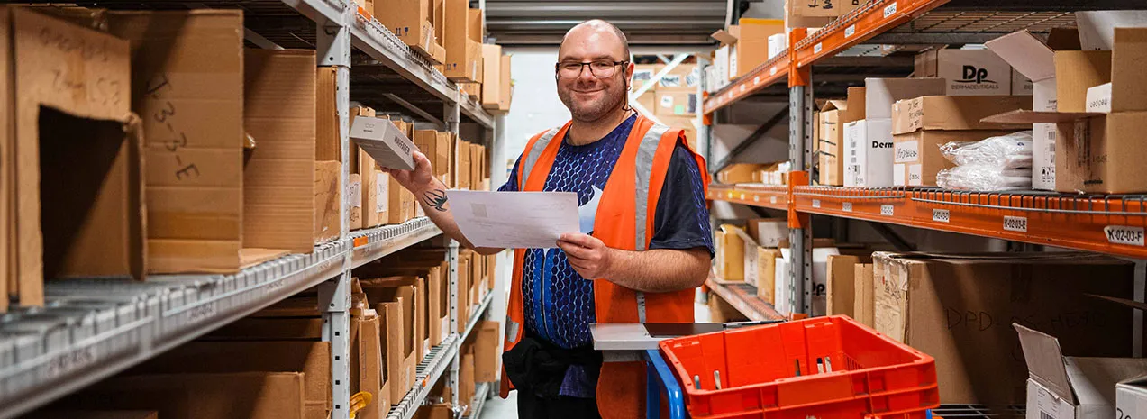Hone supported employee in warehouse picking orders for 3PL.