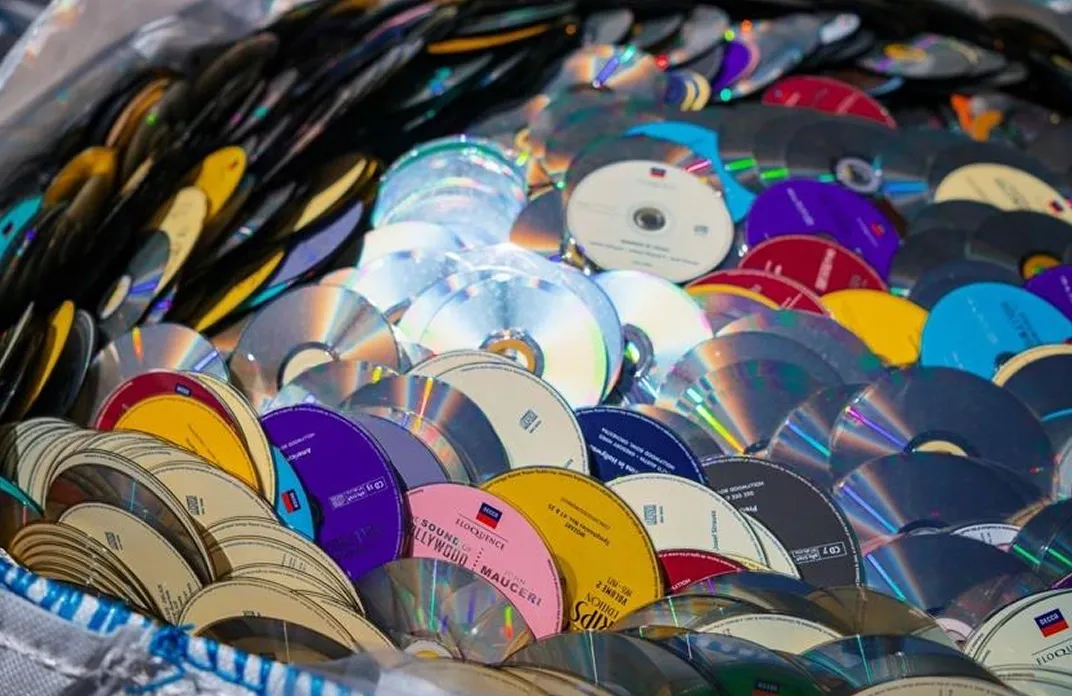 CD's ready to be ethically deposed of